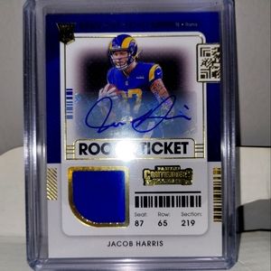 Jacob Harris rookie auto gold trimmed